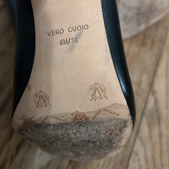 Vero Cuoio vi- tiona Black Leather Heeled Boots - Picture 5 of 10